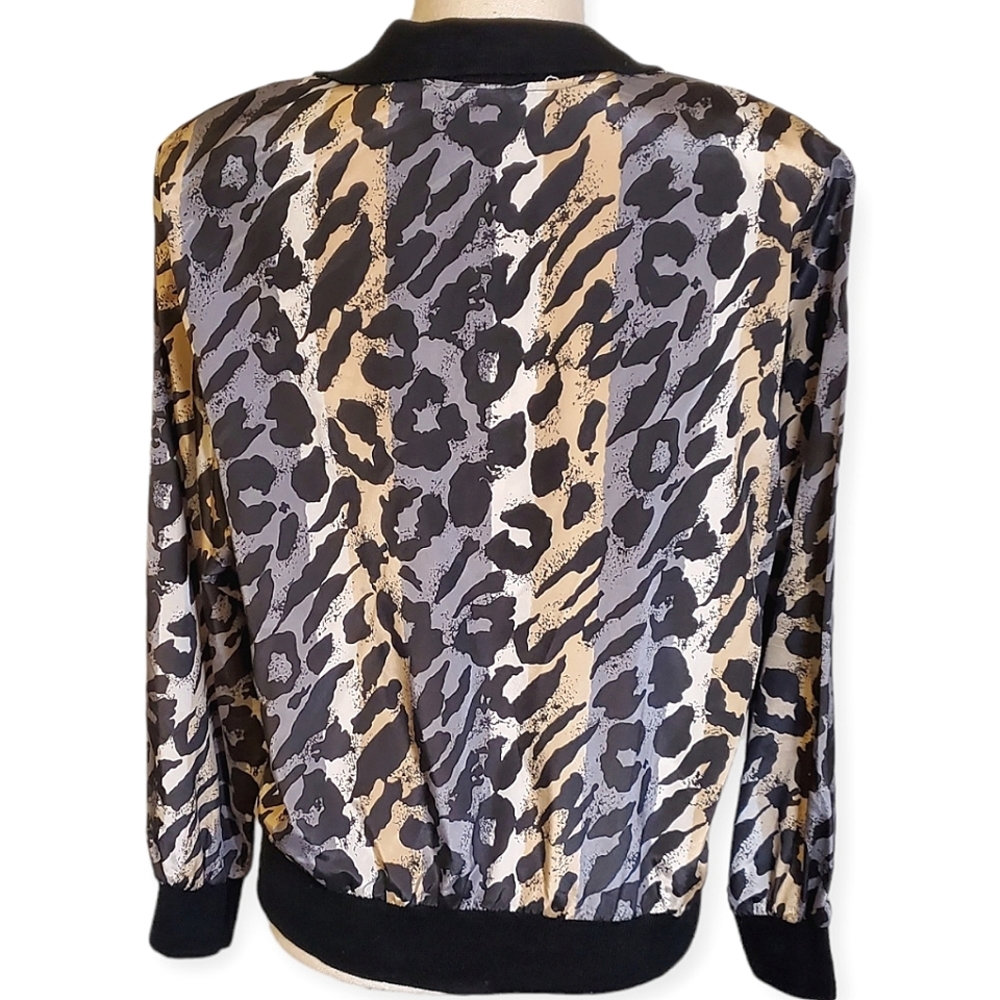 Notations | Women's Gray-Tan Color-Block Striped … - image 2